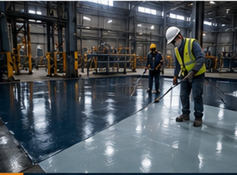 Revestimiento epoxi en piso industrial